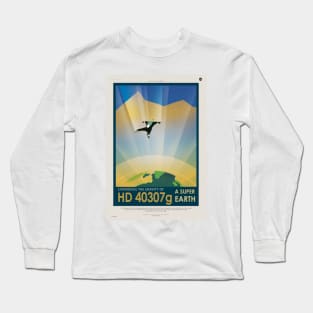 NASA vintage poster Long Sleeve T-Shirt